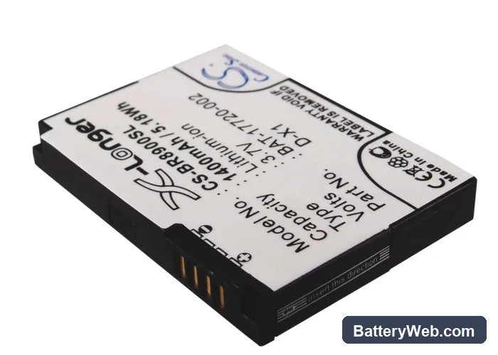 BlackBerry 8900 Replacement Battery, 3.7V, 1400mAh, Li-ion 2