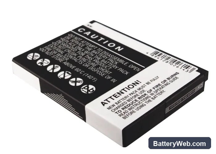 BlackBerry 8900 Replacement Battery, 3.7V, 1400mAh, Li-ion 3