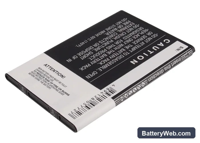 BlackBerry Bold Touch 9900 Replacement Battery, 3.7V, 1450mAh, Li-ion 3