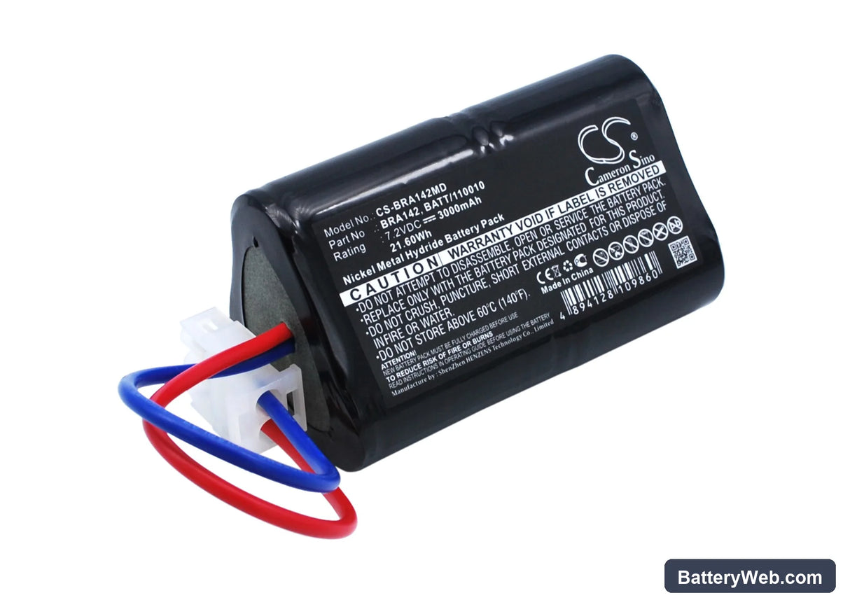 Braun Perfusor FT91 Replacement Battery, 7.2V, 3000mAh, Ni-MH 1