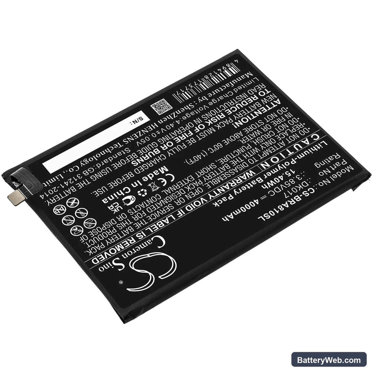 BlackView A80 Pro Replacement Battery, 3.85V, 4000mAh, Li-Polymer 2