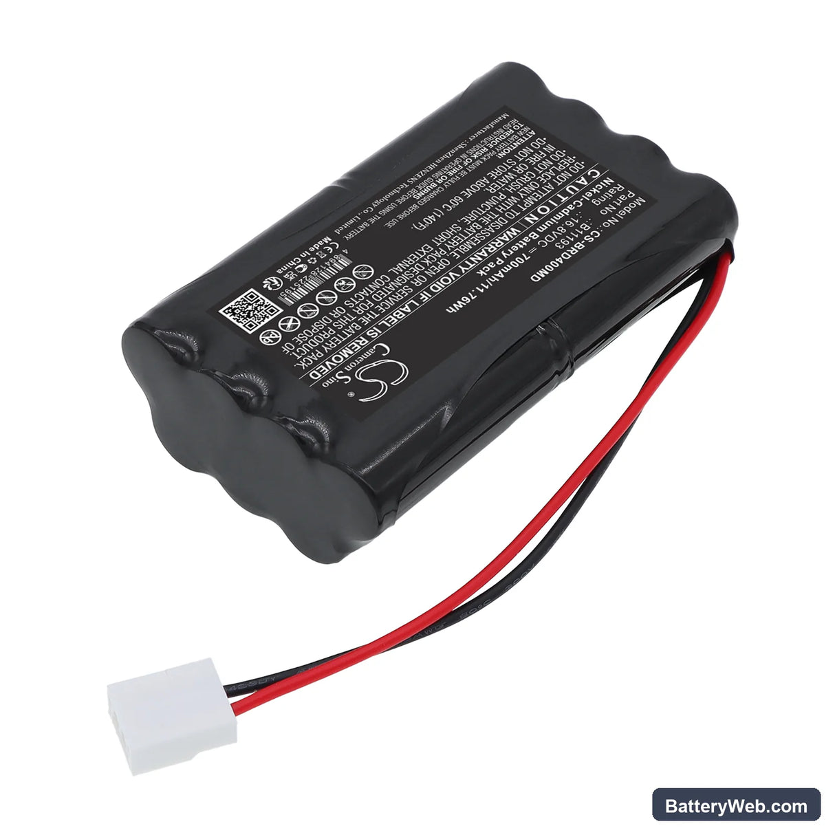 Burdick 4i EKG Replacement Battery, 16.8V, 700mAh, Ni-CD 2