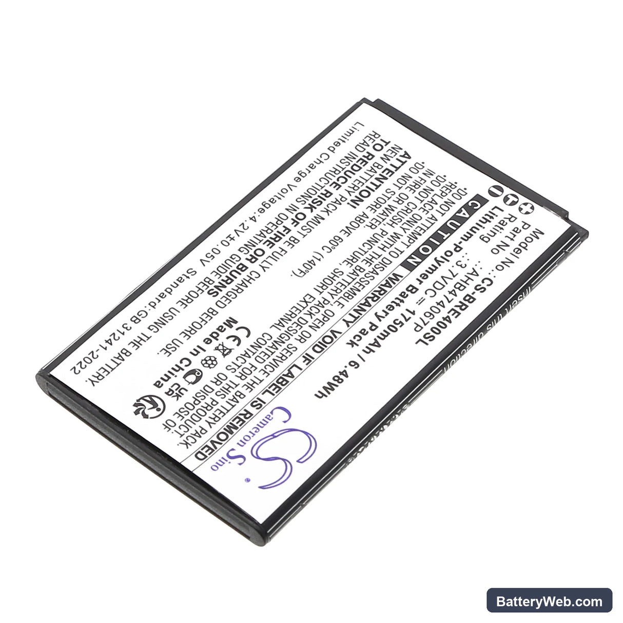 Brondi ENERGY 4G Replacement Battery, 3.7V, 1750mAh, Li-Polymer 2