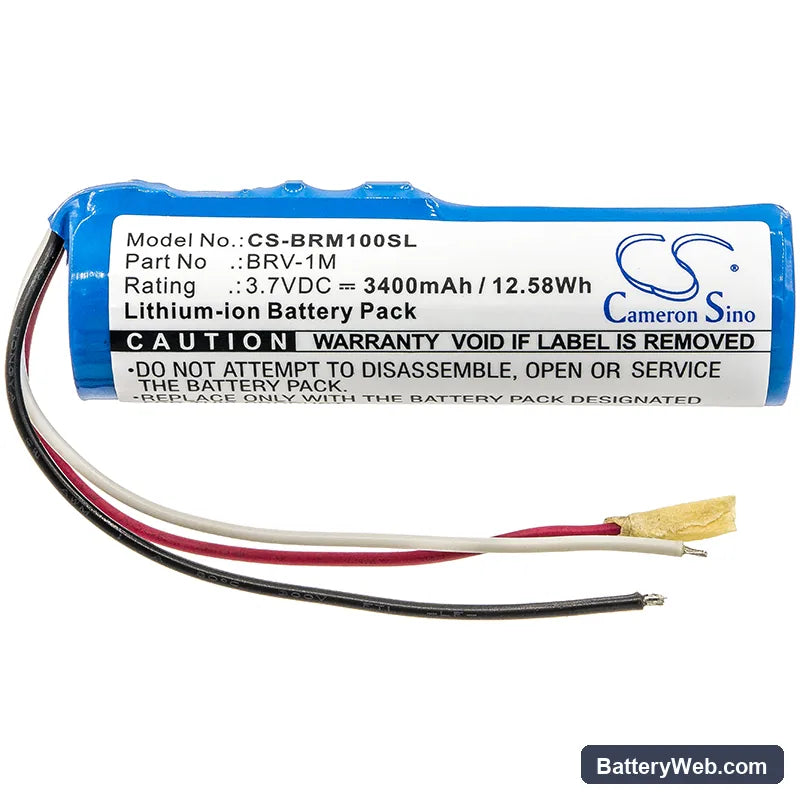 Braven BRV-1M Replacement Battery, 3.7V, 3400mAh, Li-ion 3