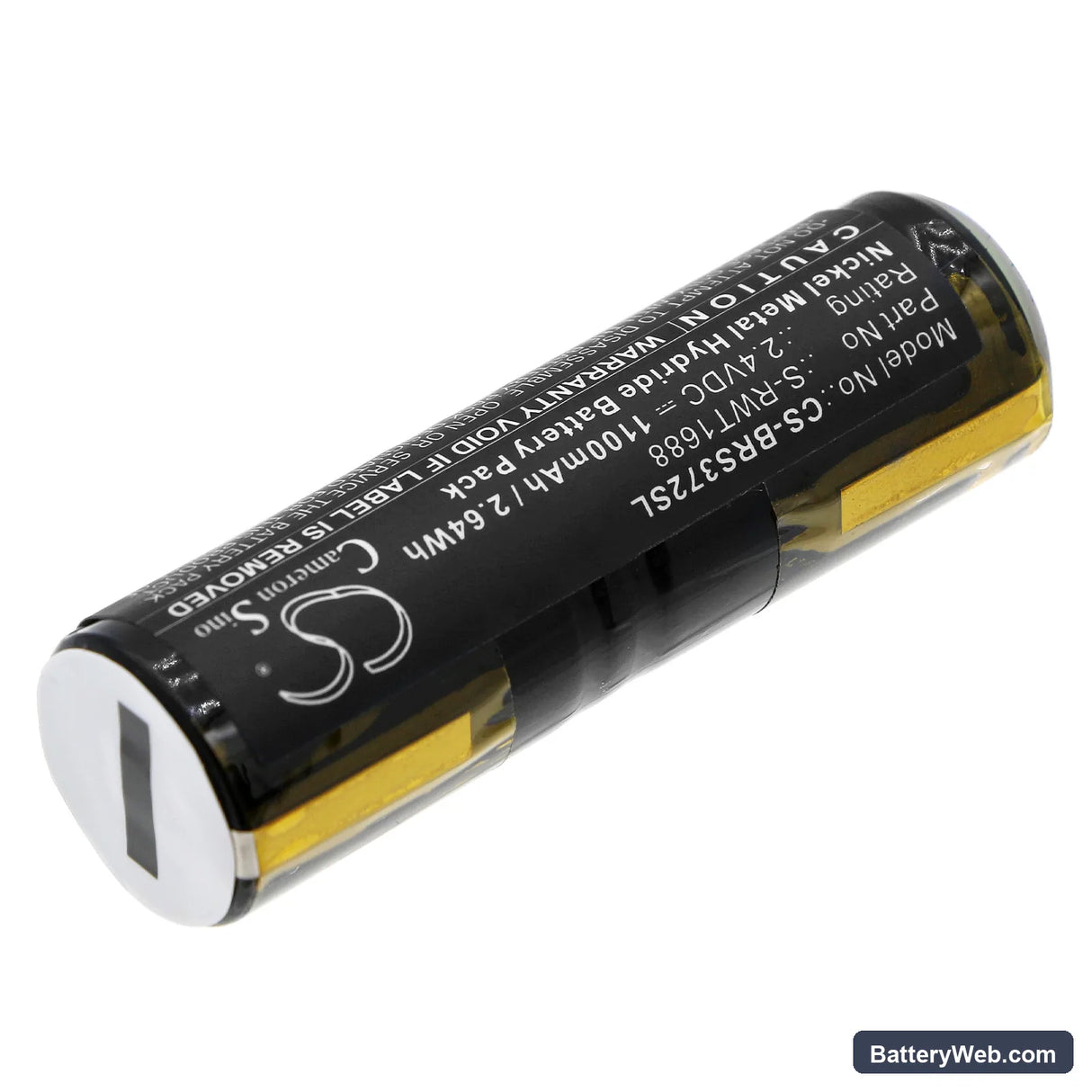 Braun Oral-B Sonic 3721 Replacement Battery, 2.4V, 1100mAh, Ni-MH 2