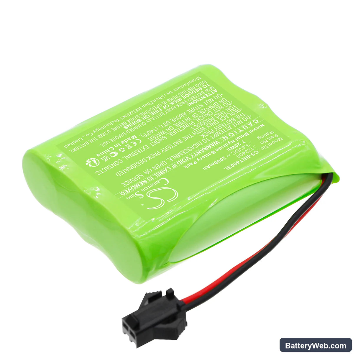 BRAVAT SITIA Replacement Battery, 3.6V, 2000mAh, Ni-MH 2