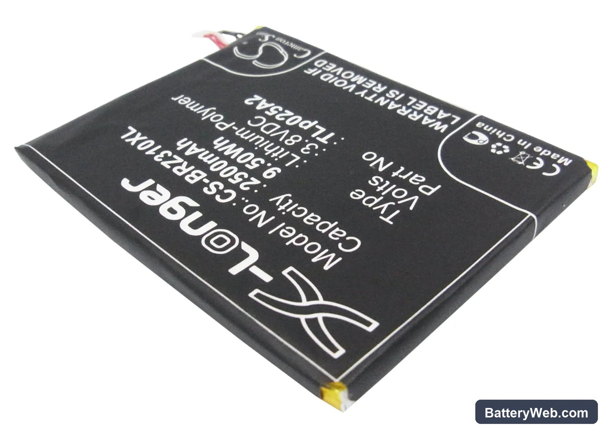 BlackBerry Z3 Replacement Battery, 3.8V, 2500mAh, Li-Polymer 2