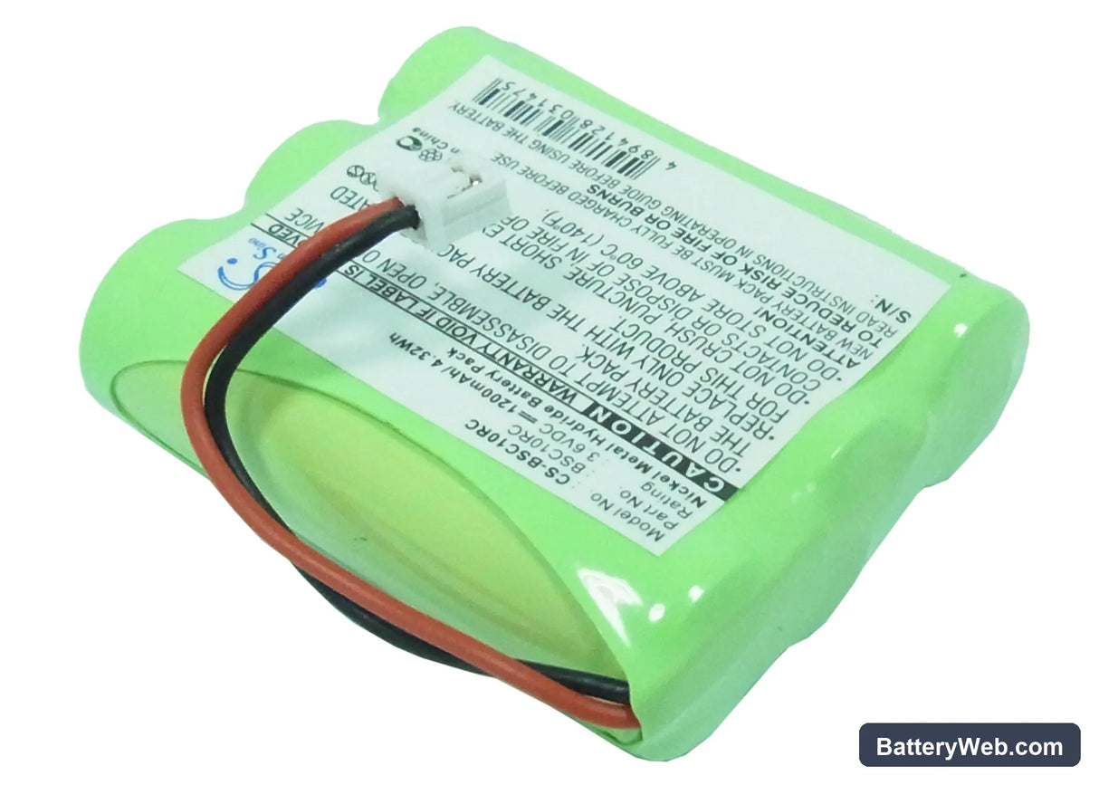 Kenwood Primo IS-C10 Replacement Battery, 3.6V, 1200mAh, Ni-MH 2