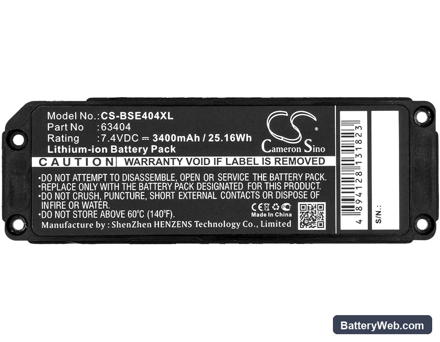 Bose Soundlink Mini Replacement Battery, 7.4V, 3400mAh, Li-ion 5