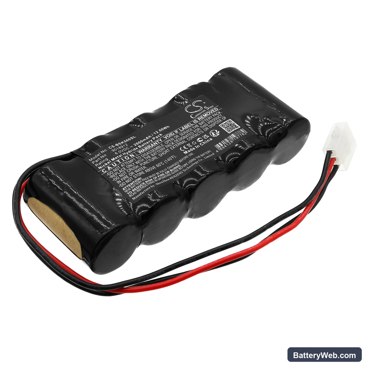 Bosch D14 Replacement Battery, 6V, 2000mAh, Ni-MH 1