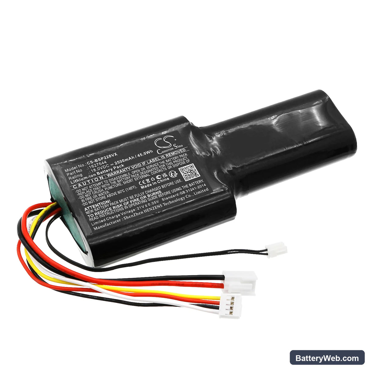 Bissell 2280N Replacement Battery, 18V, 2500mAh, Li-ion 1