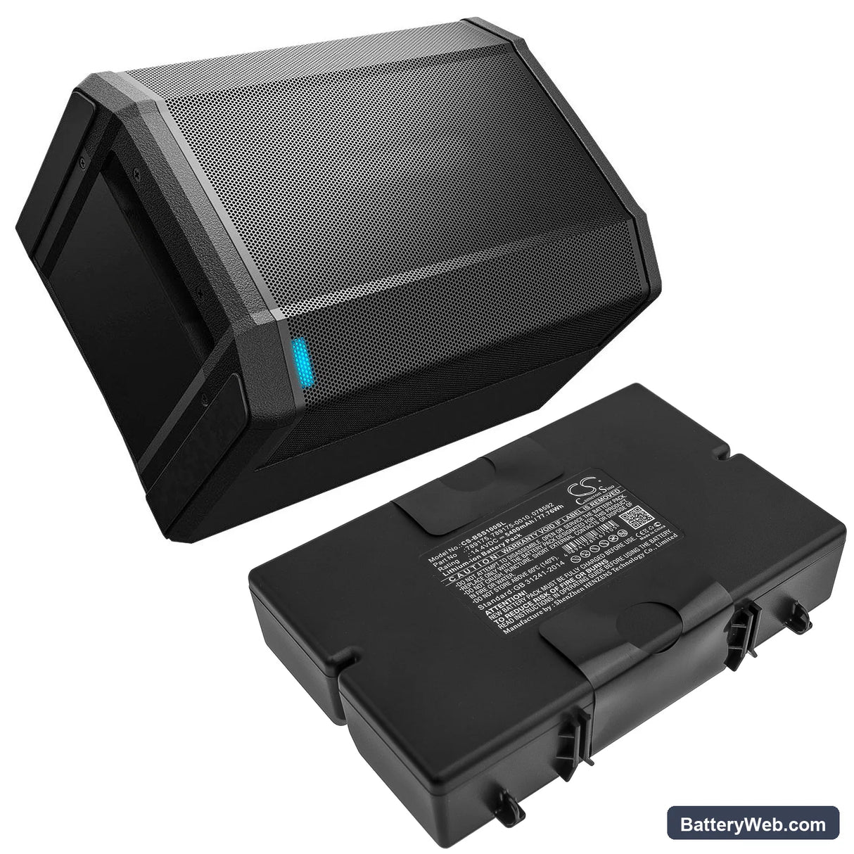 Bose S1 Pro Replacement Battery, 14.4V, 5400mAh, Li-ion 6