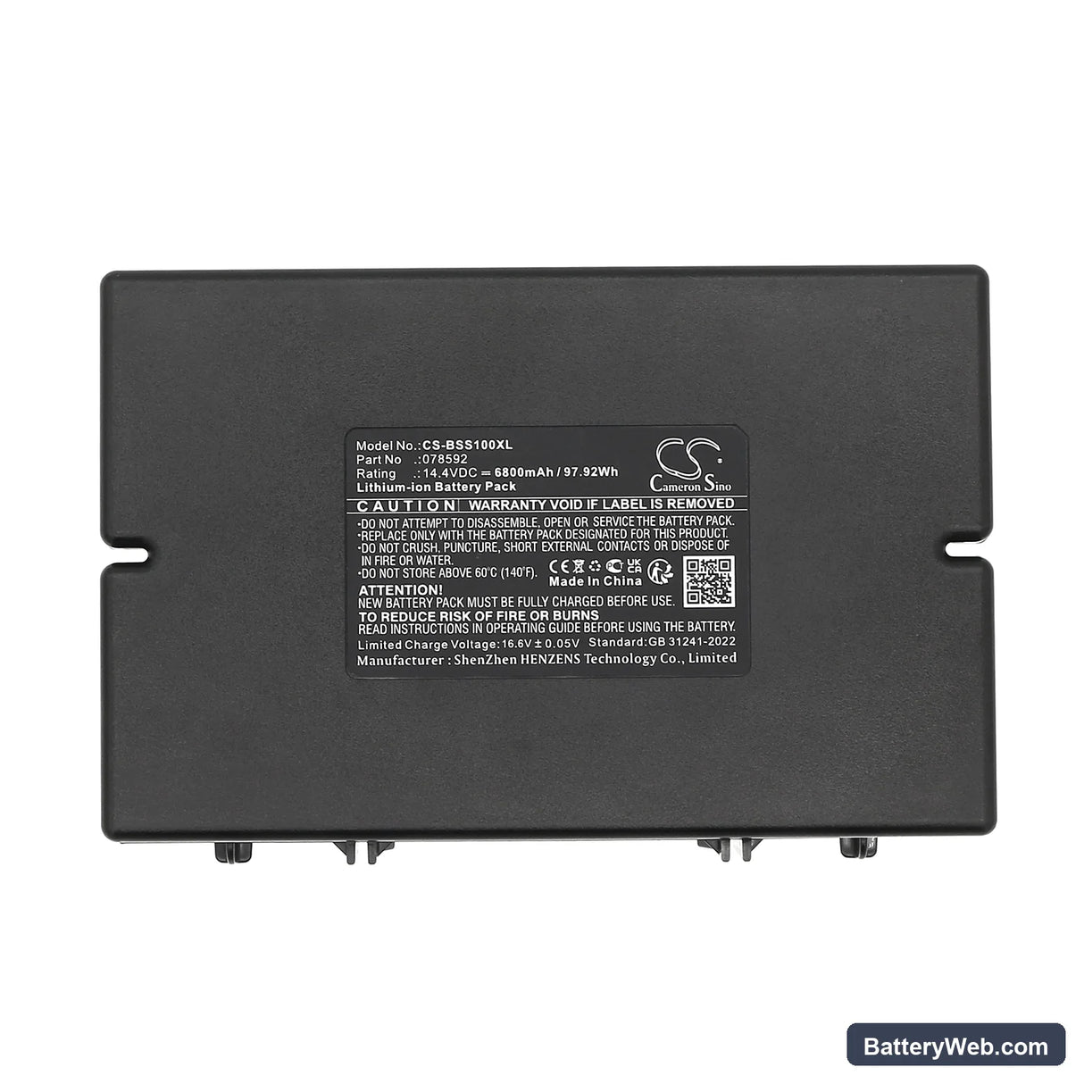 Bose S1 Pro Replacement Battery, 14.4V, 6800mAh, Li-ion 5