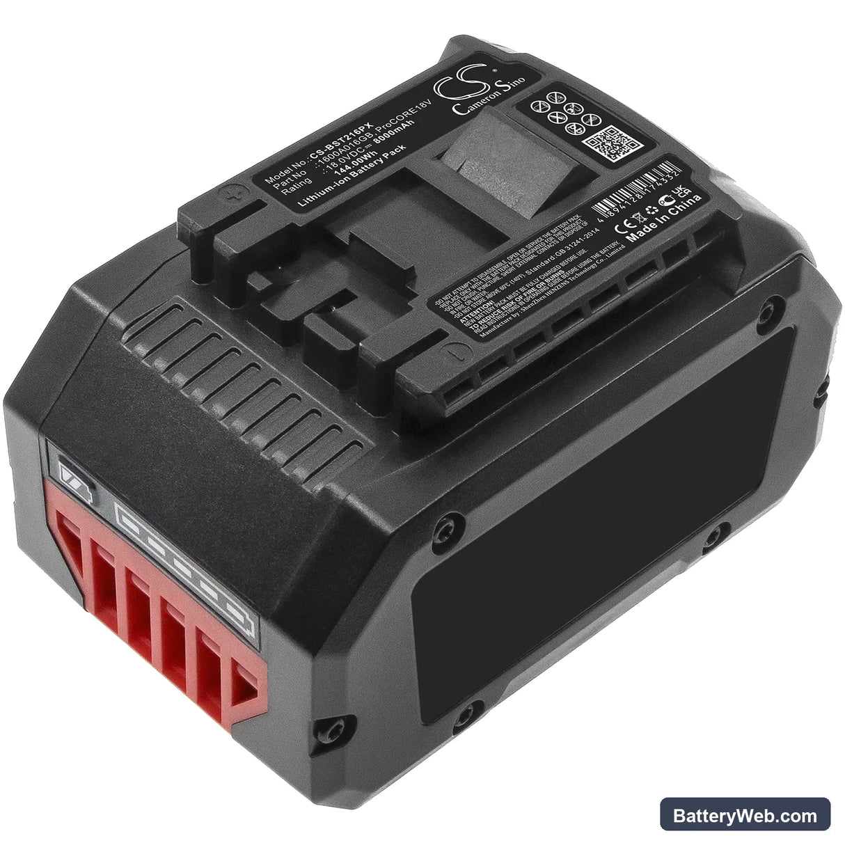 Bosch GDS 18V Replacement Battery, 18V, 8000mAh, Li-ion 2