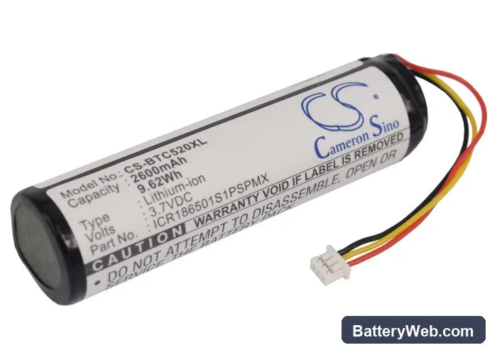 Blaupunkt Lucca 5.2 Replacement Battery, 3.7V, 2600mAh, Li-ion 1