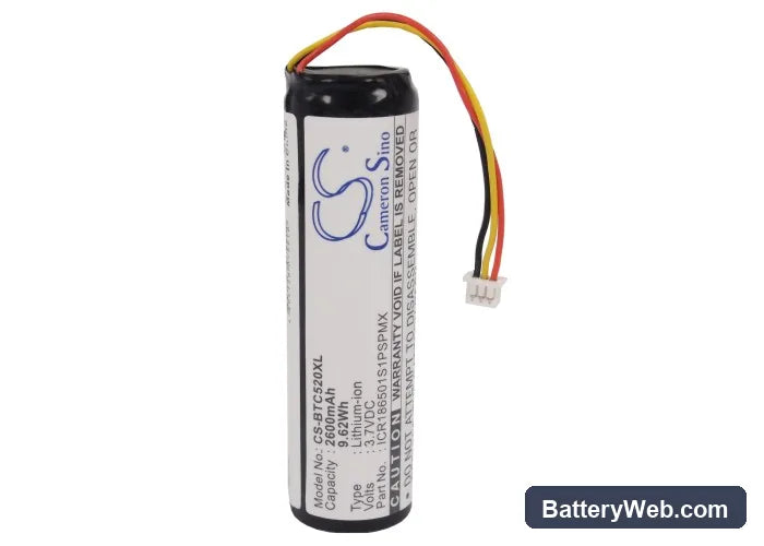 Blaupunkt Lucca 5.2 Replacement Battery, 3.7V, 2600mAh, Li-ion 3