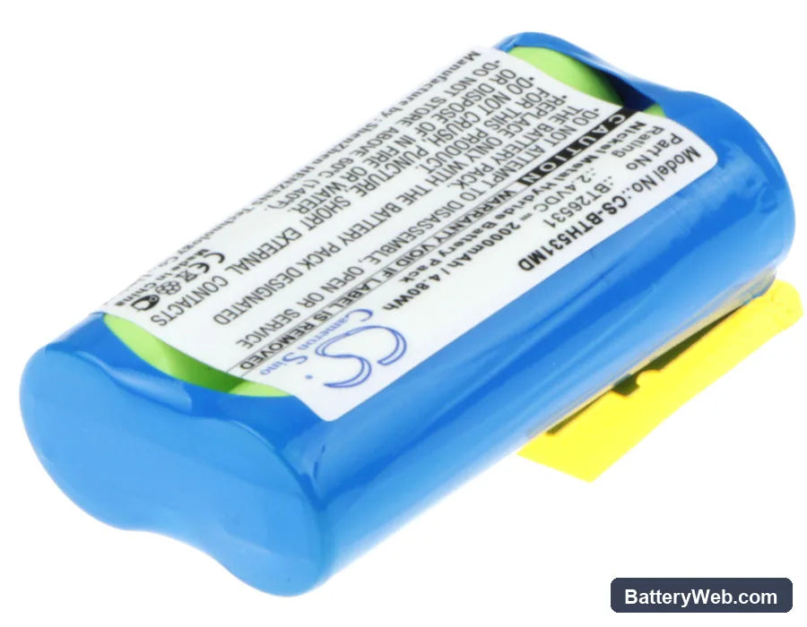 BrandTech accu-jet Replacement Battery, 2.4V, 2000mAh, Ni-MH 2