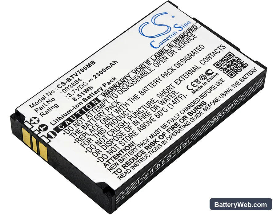 BT Video Baby Monitor 7000 Replacement Battery, 3.7V, 2300mAh, Li-ion 1