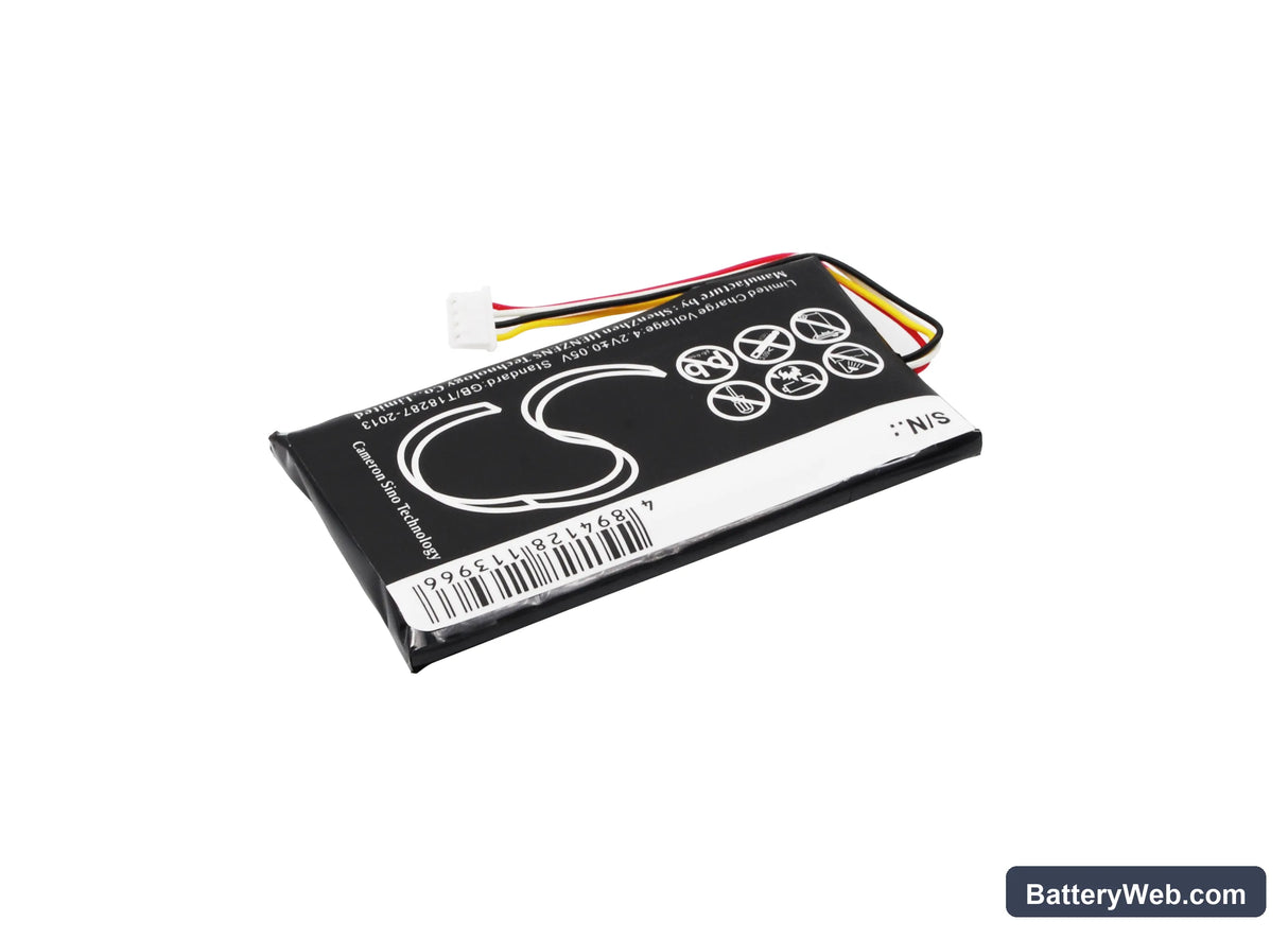 Binatone Z430BT Replacement Battery, 3.7V, 1300mAh, Li-Polymer 4