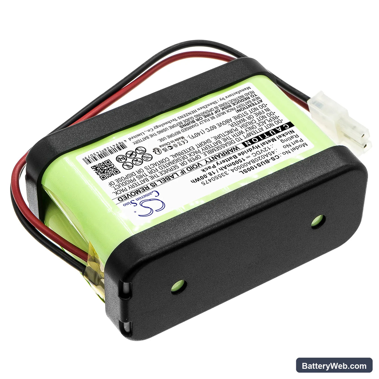 Assa Abloy 550473 Replacement Battery, 12V, 1500mAh, Ni-MH 2