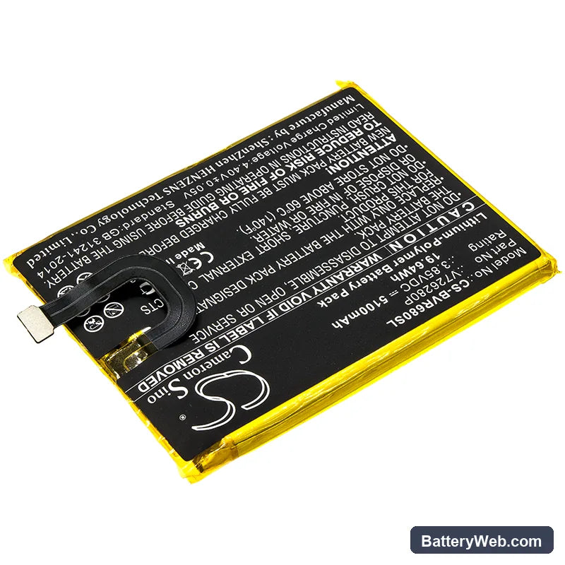 BlackView BV6800 Replacement Battery, 3.85V, 5100mAh, Li-Polymer 2