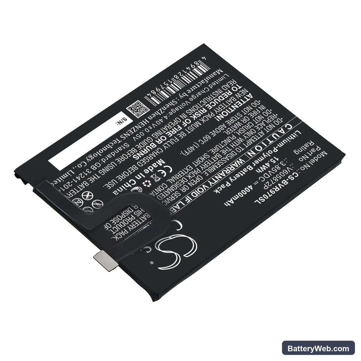 BlackView BV9700 Replacement Battery, 3.85V, 4000mAh, Li-Polymer 2
