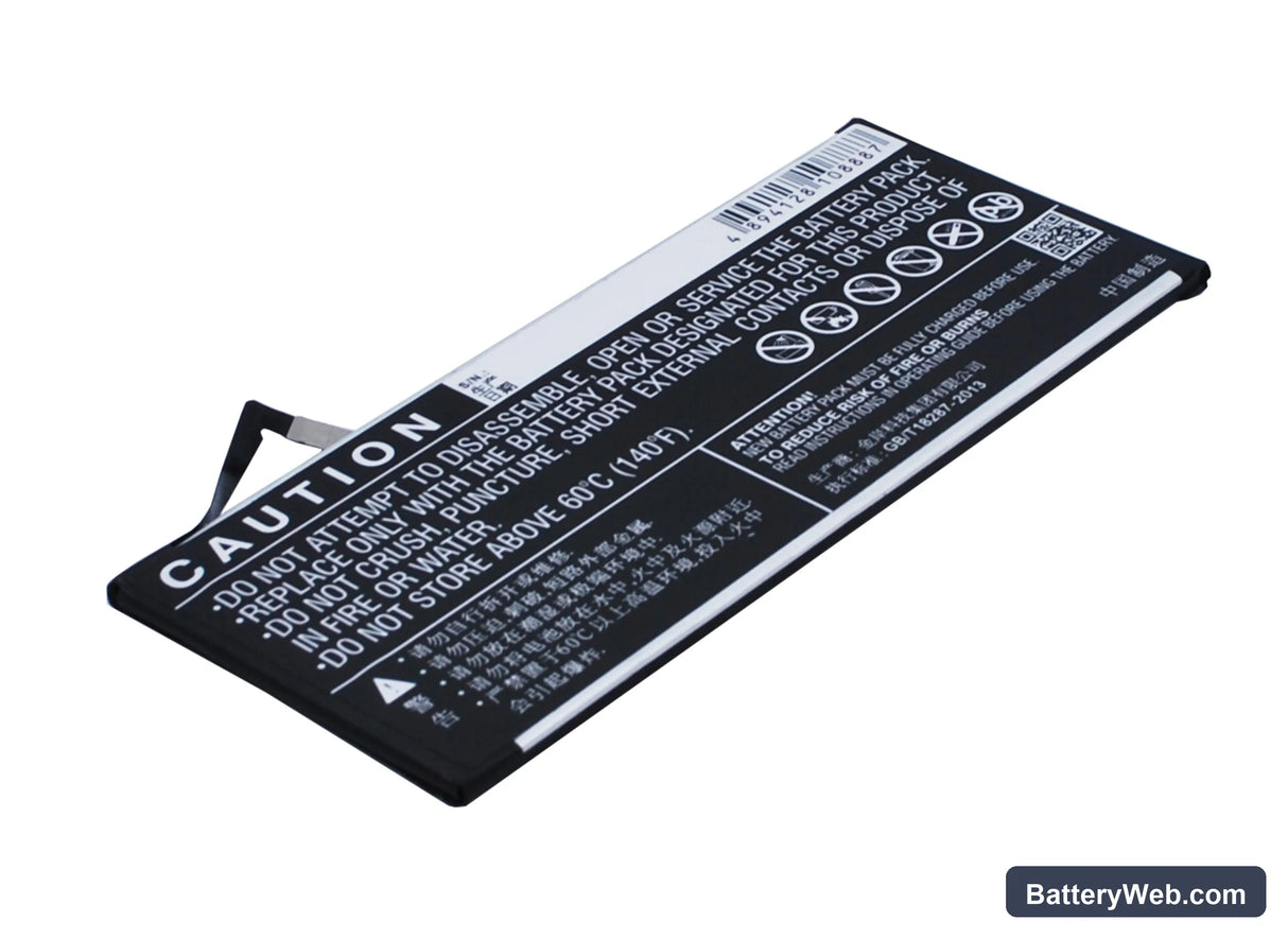 BBK VIVO X5Pro V Replacement Battery, 3.85V, 2450mAh, Li-Polymer 3