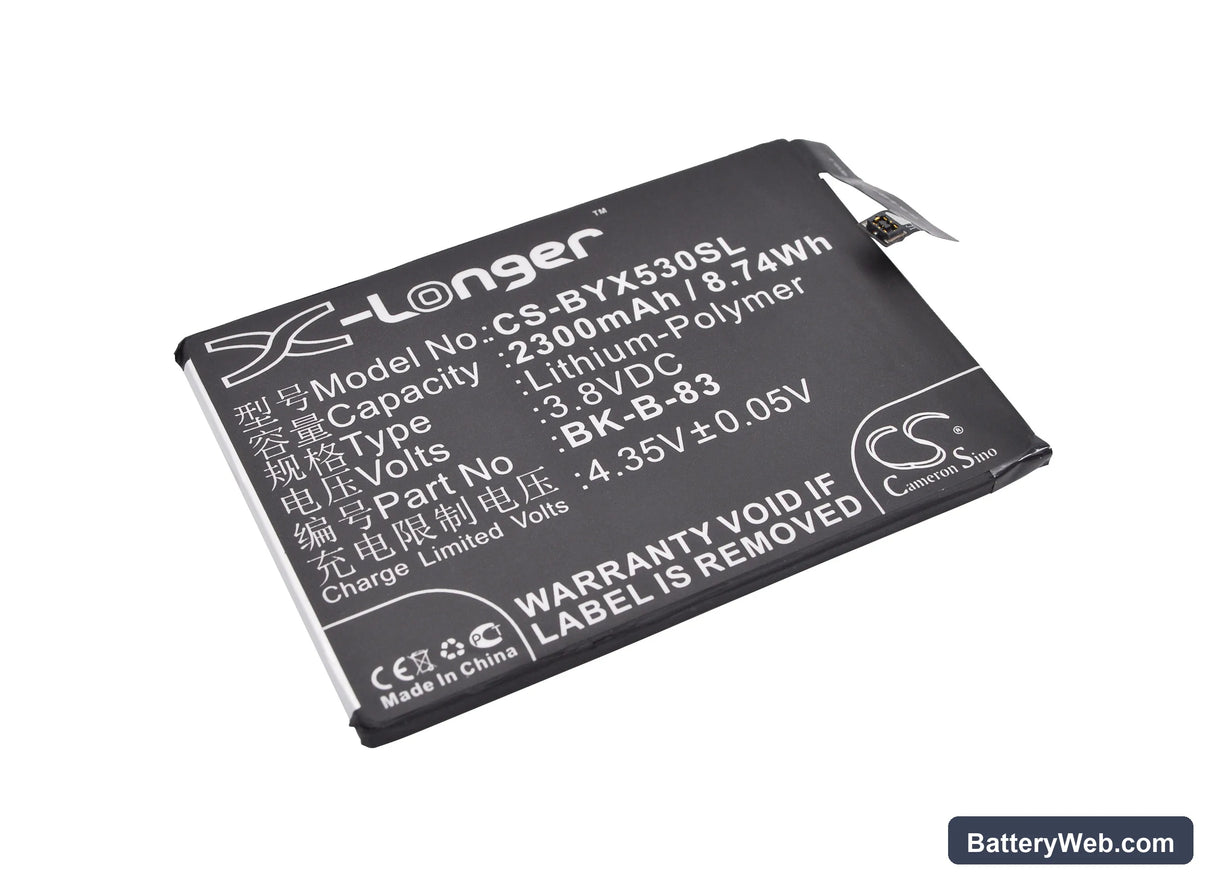 BBK VIVO X5M Replacement Battery, 3.8V, 2300mAh, Li-Polymer 1