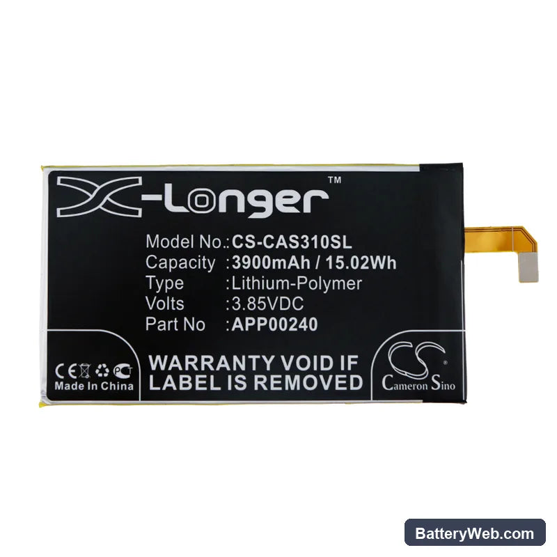 CATERPILLAR S31 Replacement Battery, 3.85V, 3900mAh, Li-Polymer 3