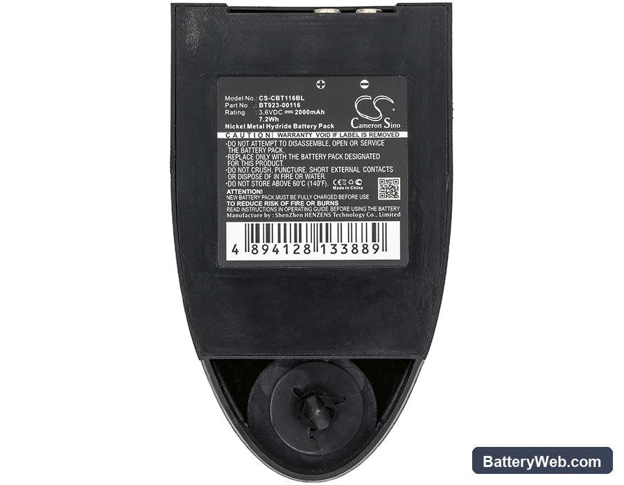 Cattron Theimeg Excalibur remote Replacement Battery, 3.6V, 2000mAh, Ni-MH 3