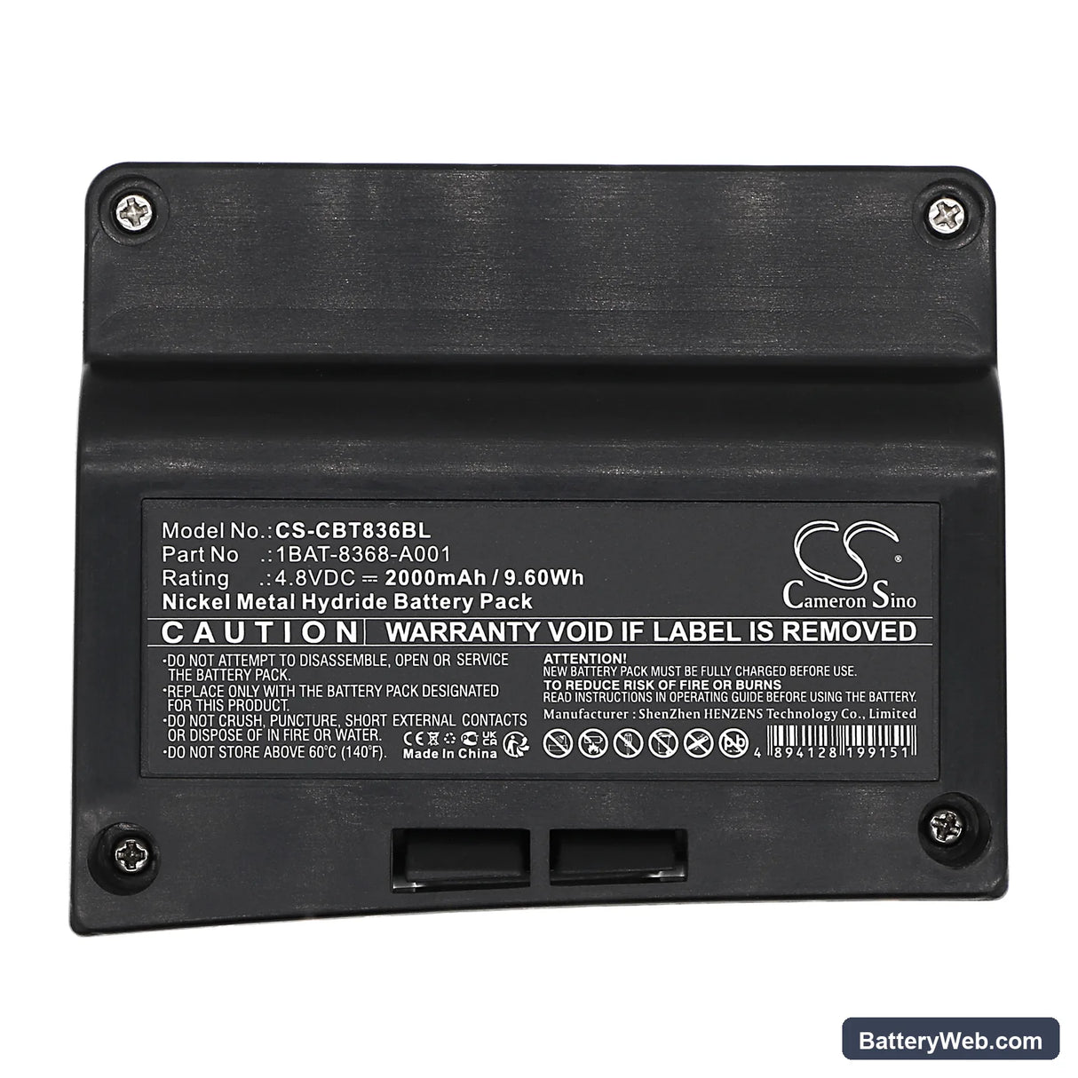 Cattron Theimeg LRC-S Replacement Battery, 4.8V, 2000mAh, Ni-MH 5