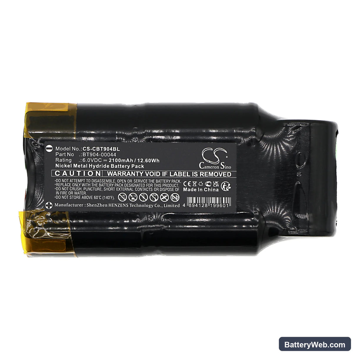 Cattron Theimeg TH-GA Replacement Battery, 6V, 2100mAh, Ni-MH 3