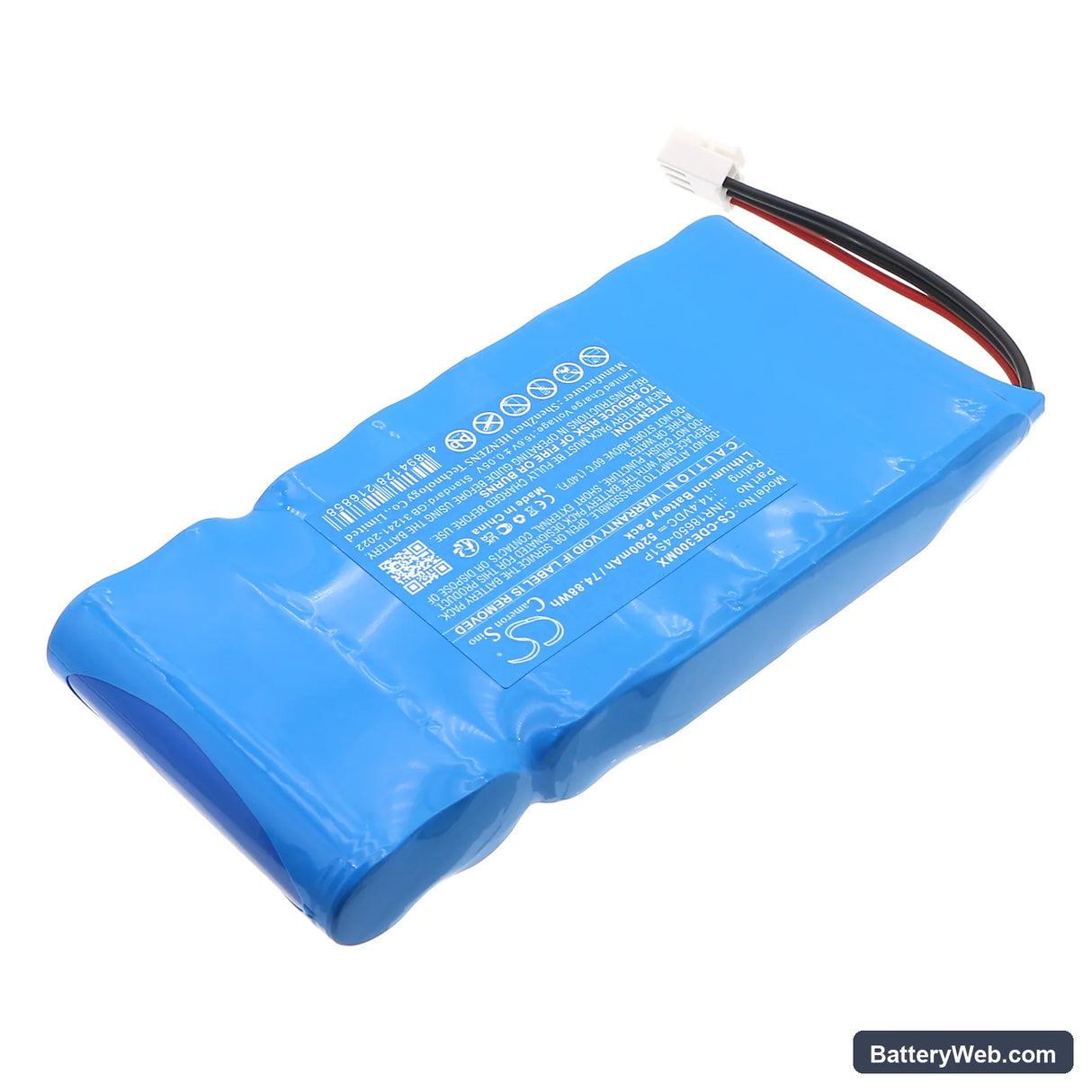 Cardio E3 Replacement Battery, 14.4V, 5200mAh, Li-ion 2