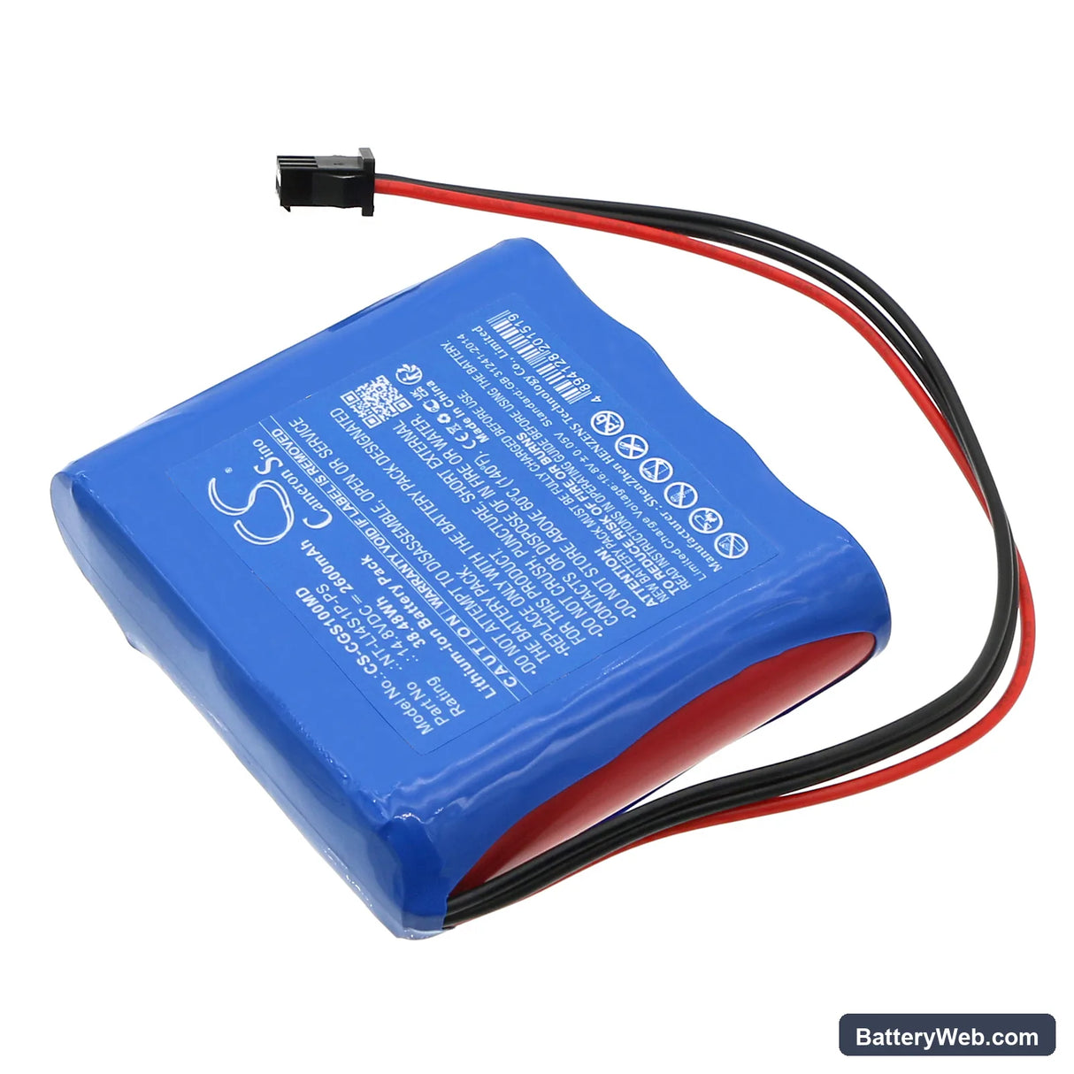 COMEN Progetti PGS10 Replacement Battery, 14.8V, 2600mAh, Li-ion 2