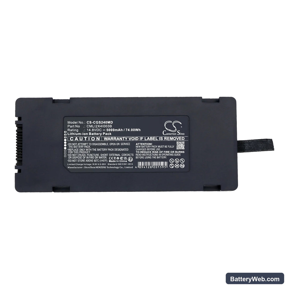 COMEN S8 Monitor Replacement Battery, 14.8V, 5000mAh, Li-ion 5