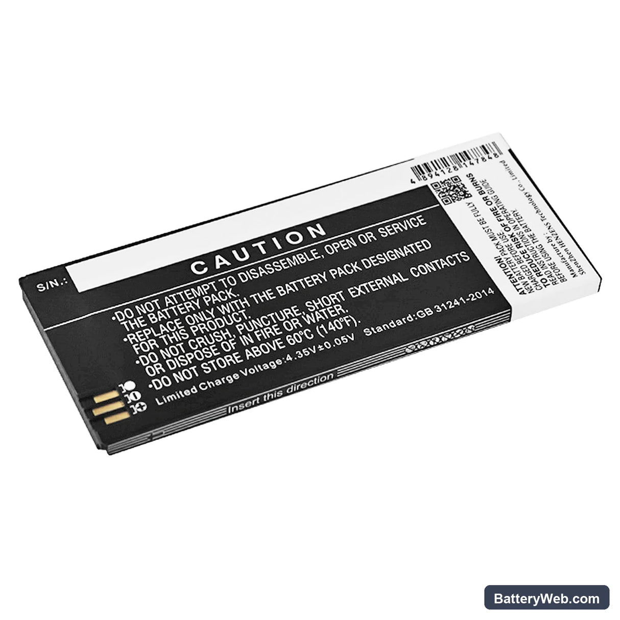Cisco 8800 Replacement Battery, 3.8V, 2400mAh, Li-Polymer 3