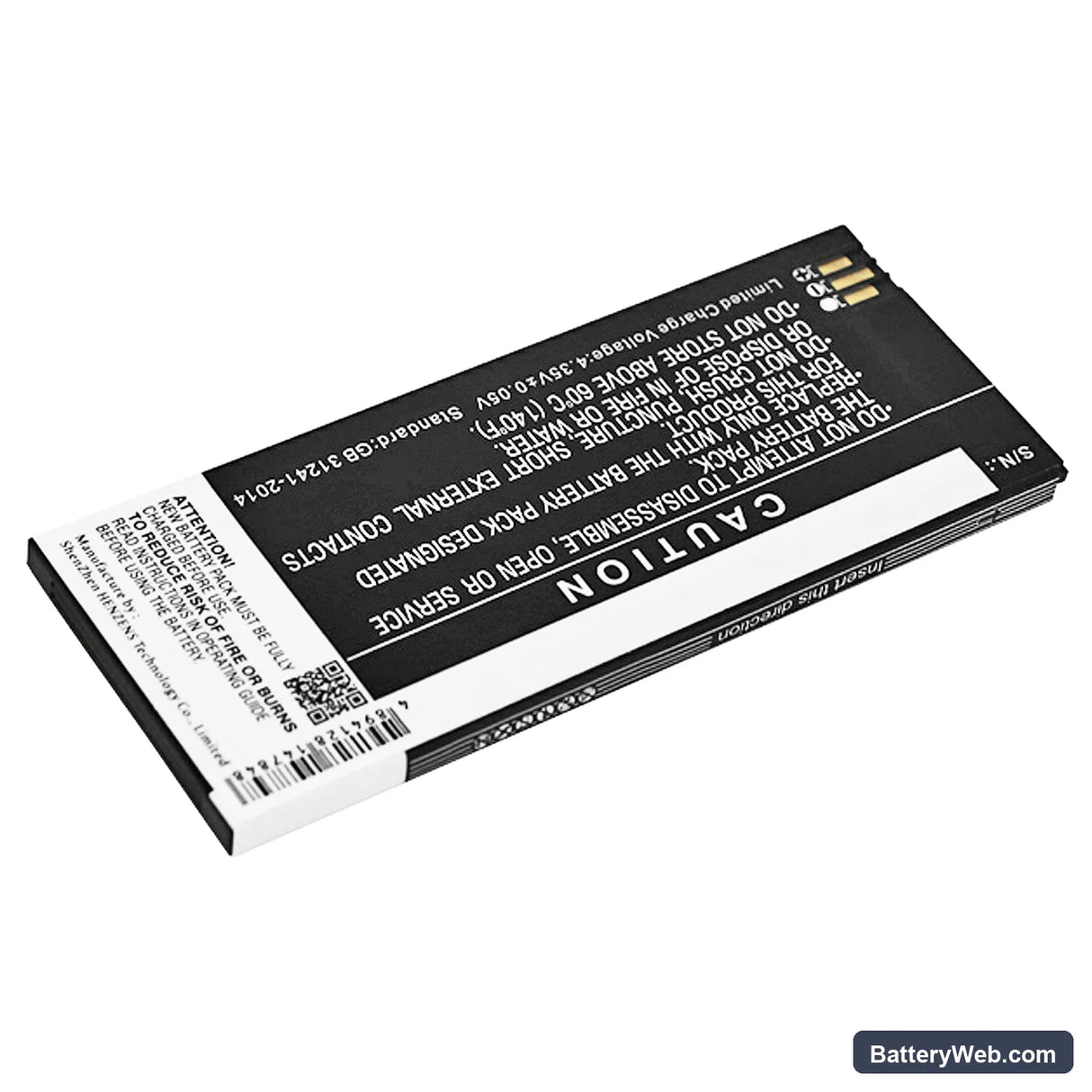 Cisco 8800 Replacement Battery, 3.8V, 2400mAh, Li-Polymer 4