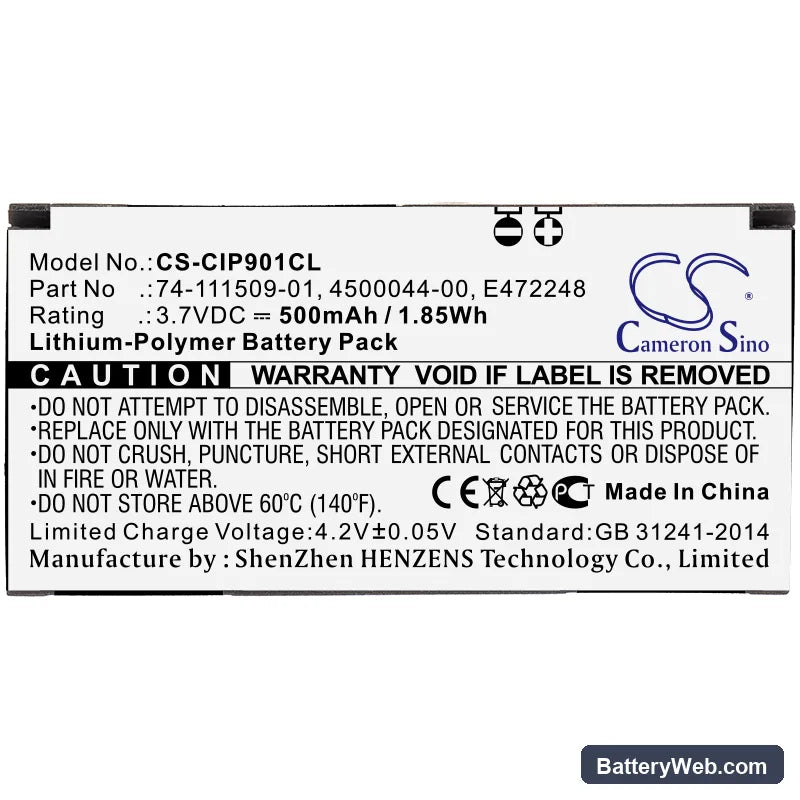 Cisco CCP-MIC-WRLS-S-US Replacement Battery, 3.7V, 500mAh, Li-Polymer 3