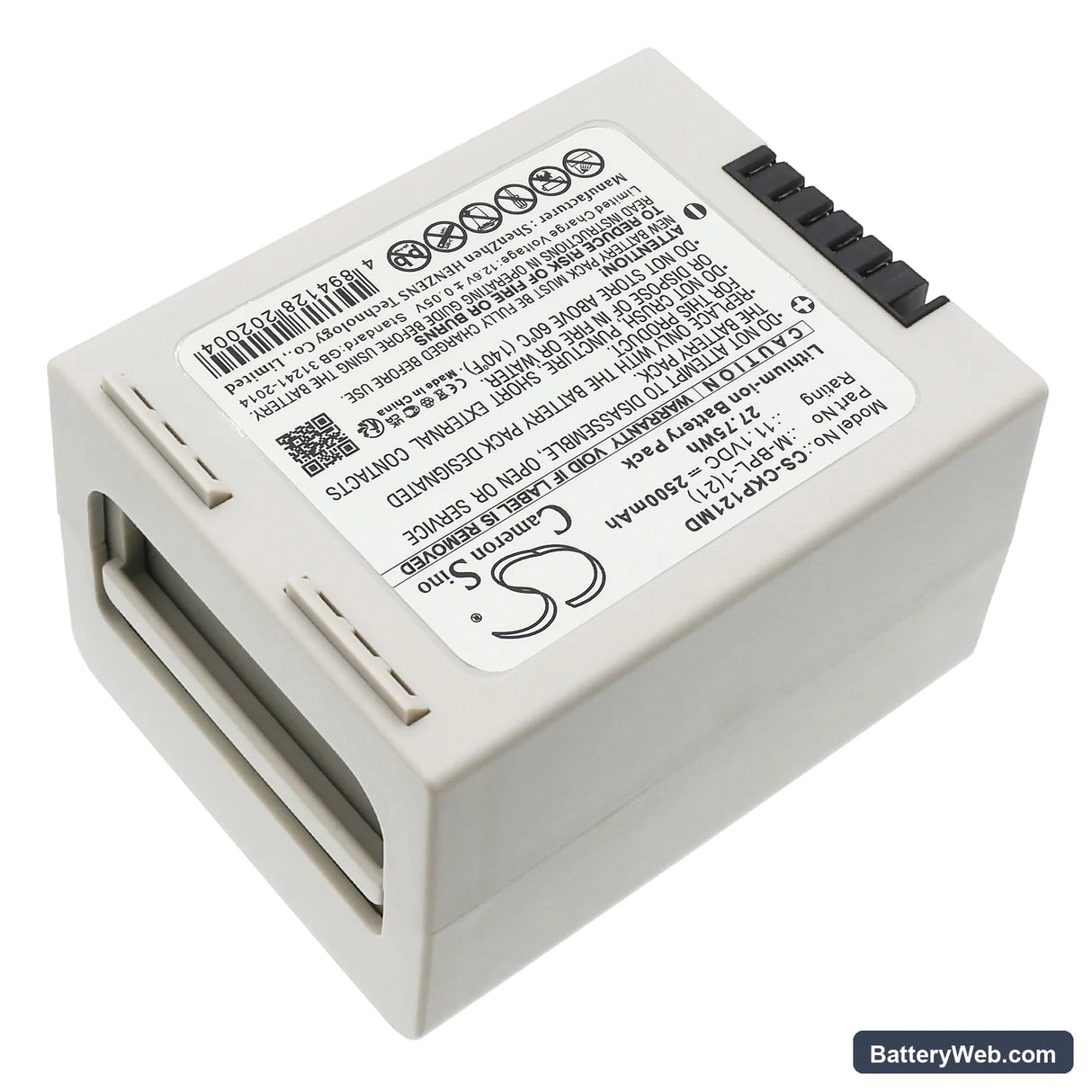 Medtronic Colin 2070 Replacement Battery, 11.1V, 2500mAh, Li-ion 2