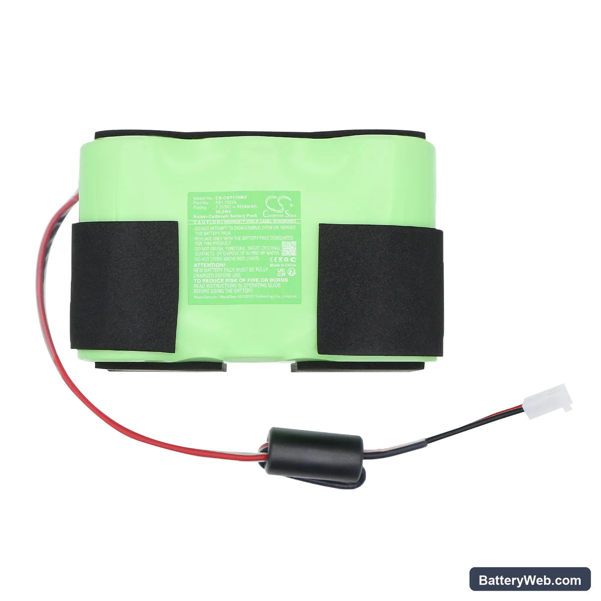 Critikon Oxyshuttle Pulse Oximeter II Replacement Battery, 7.2V, 5500mAh, Ni-CD 3