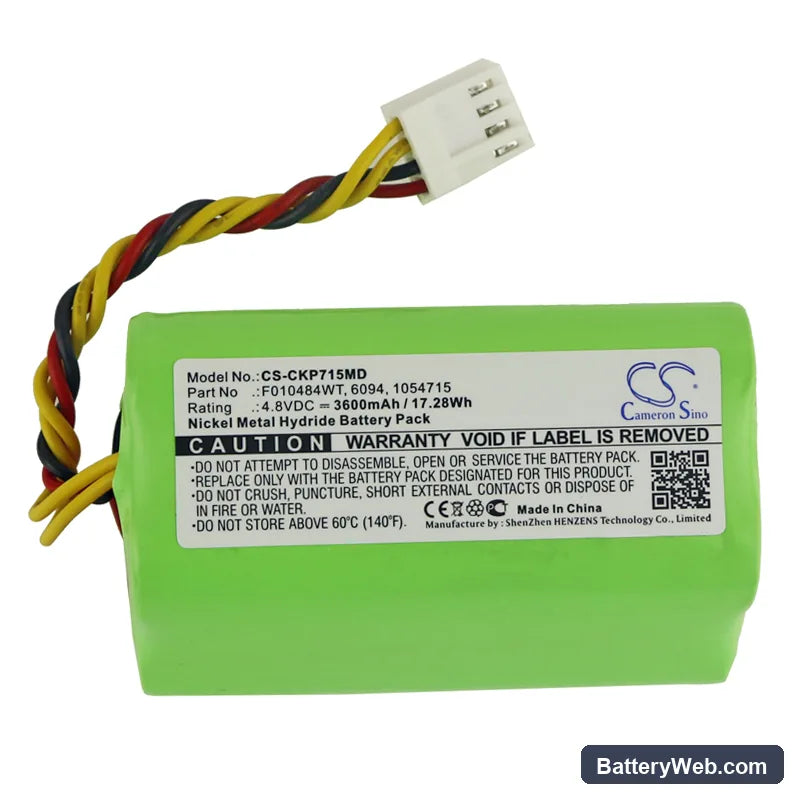Covidien Kangaroo ePump Replacement Battery, 4.8V, 3600mAh, Ni-MH 3