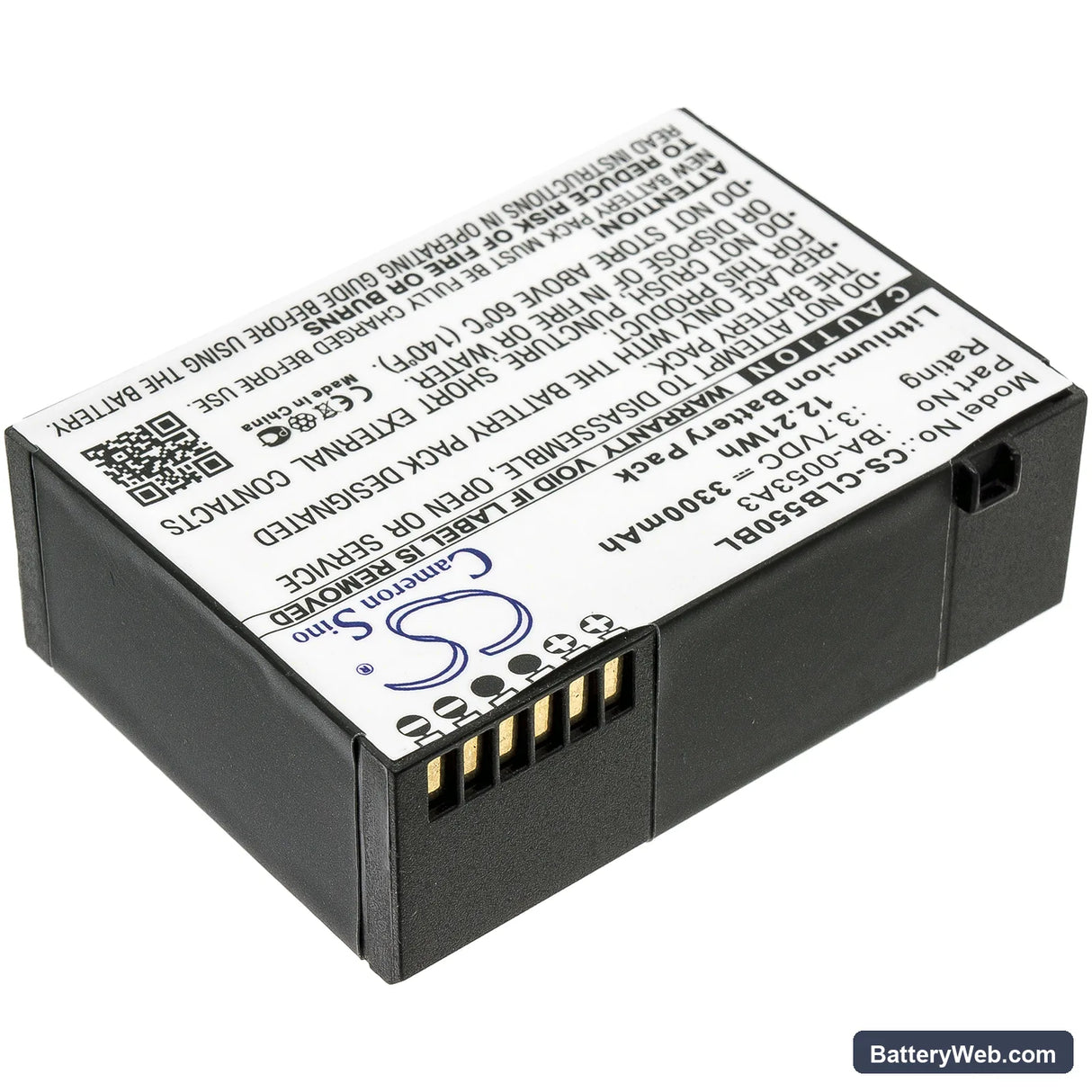 CipherLab CP55 Replacement Battery, 3.7V, 3300mAh, Li-ion 2