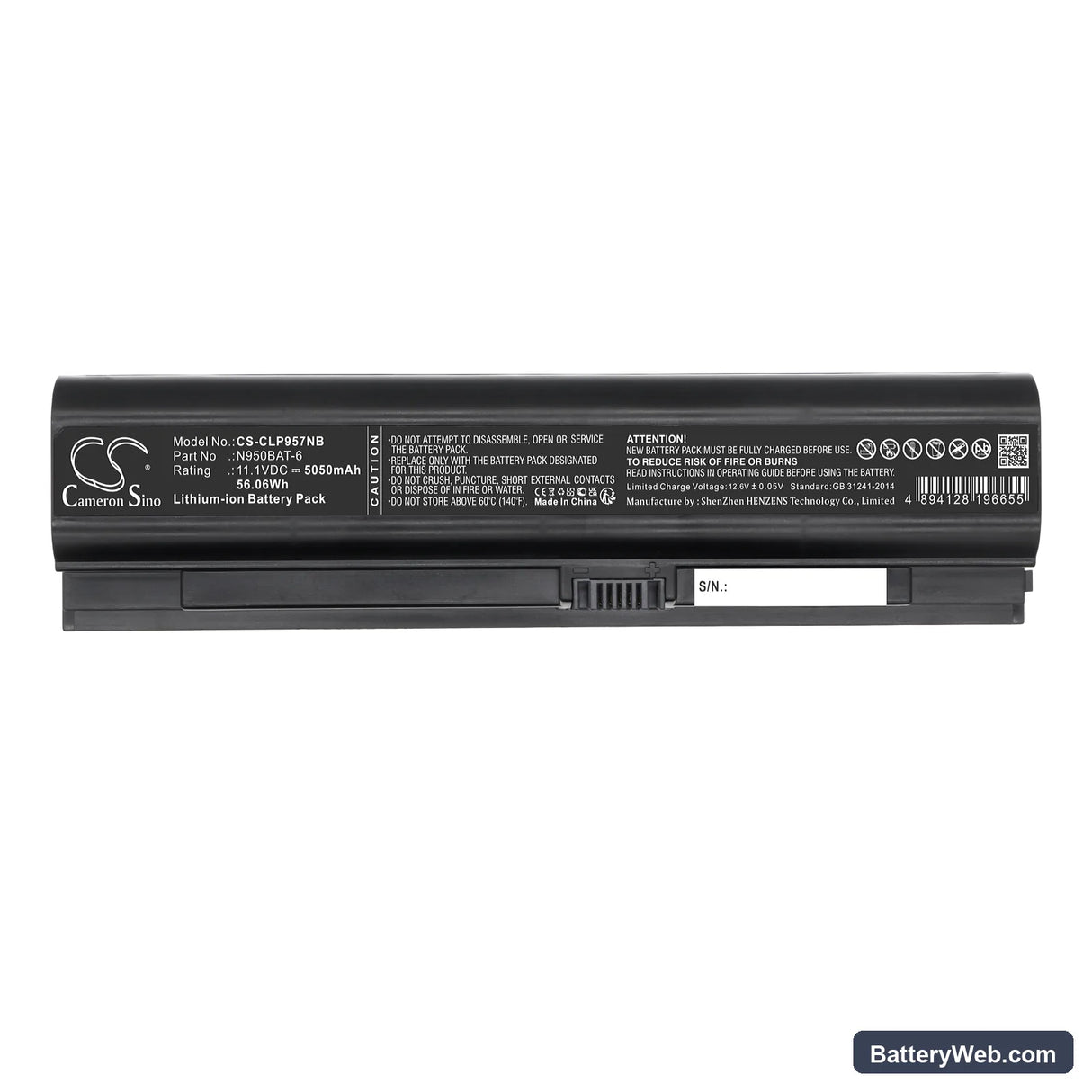 Cjscope SX-750 GX Replacement Battery, 11.1V, 5050mAh, Li-ion 5