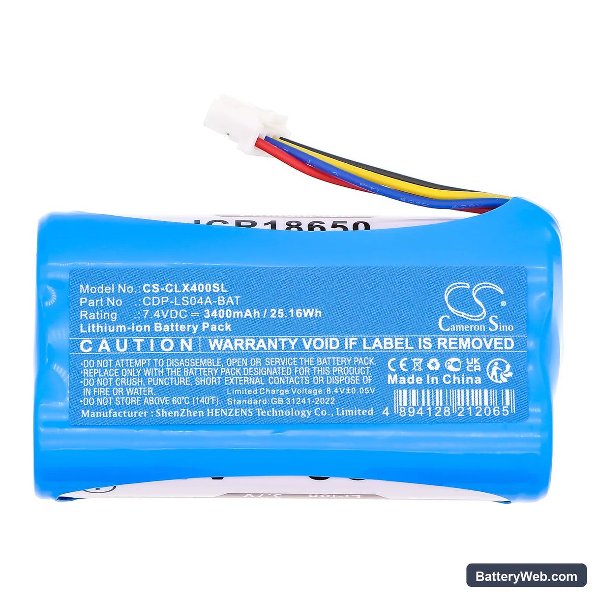Cerevo LiveShell X Encoder Replacement Battery, 7.4V, 3400mAh, Li-ion 3