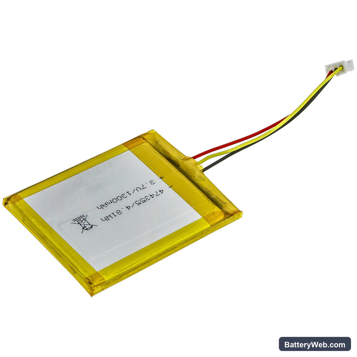 Custom Battery Pack Replacement Battery, 3.7V, 1300mAh, Li-Polymer 2