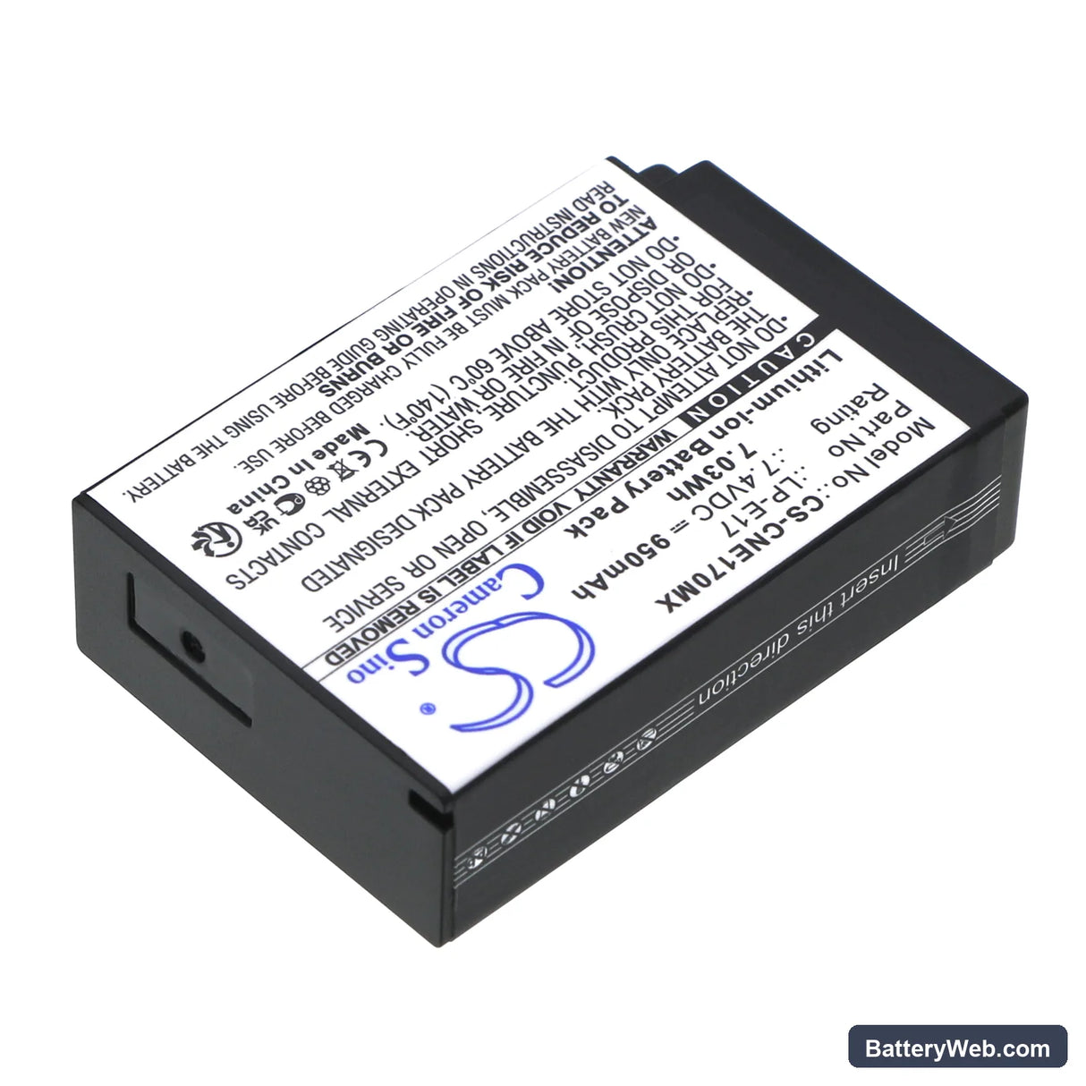Saramonic VmicLink5 RX+ Replacement Battery, 7.4V, 950mAh, Li-ion 2