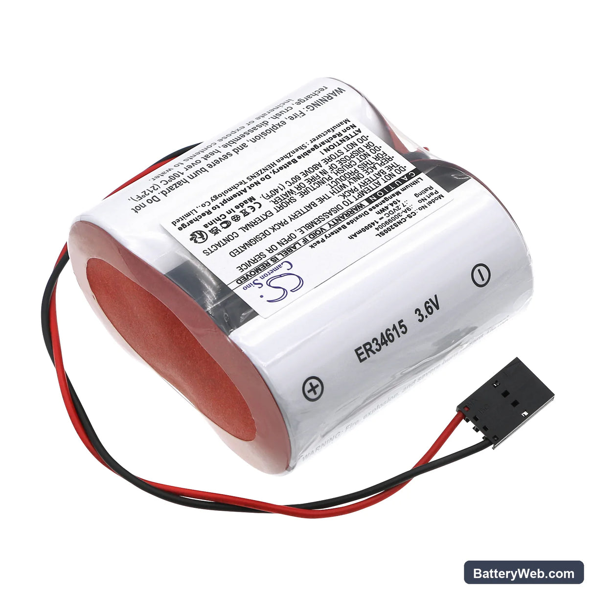 Cameron Nuflo scanner 2000 flow analyzer Replacement Battery, 7.2V, 14500mAh, Li-MnO2 2