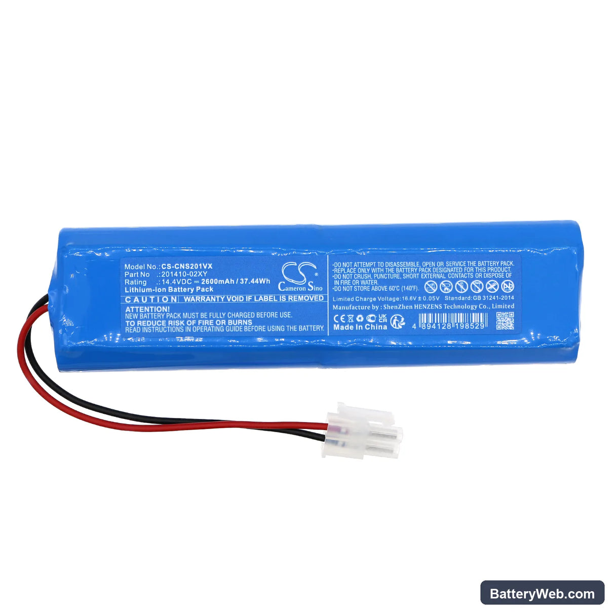 Cecotec Conga Pro Replacement Battery, 14.4V, 2600mAh, Li-ion 3