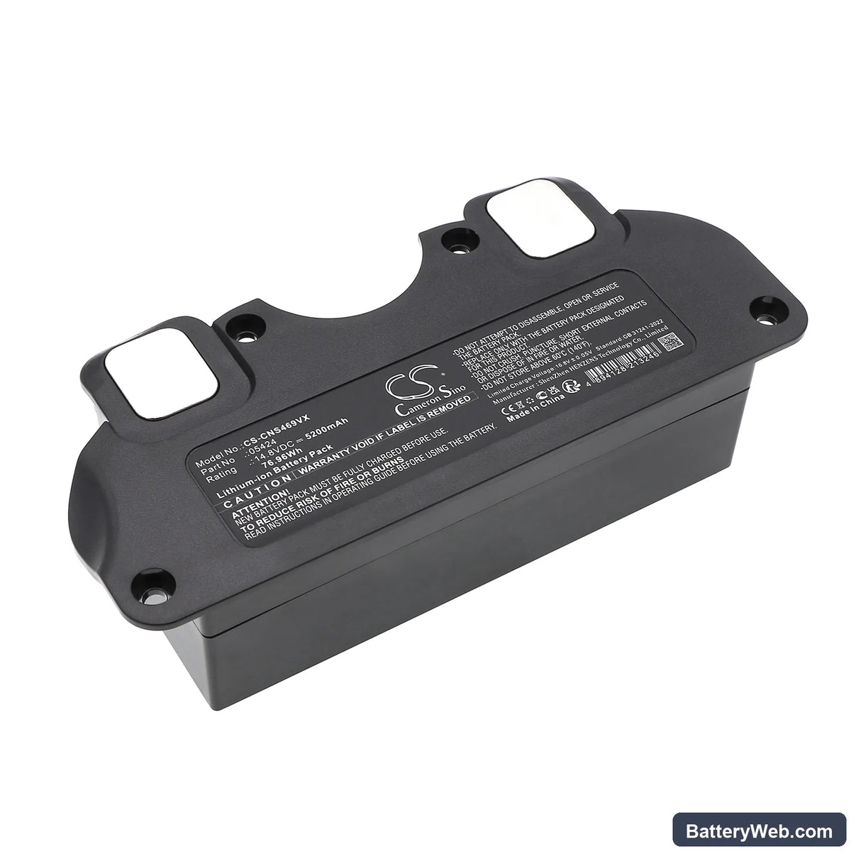 Cecotec Conga 4090 Replacement Battery, 14.8V, 5200mAh, Li-ion 1