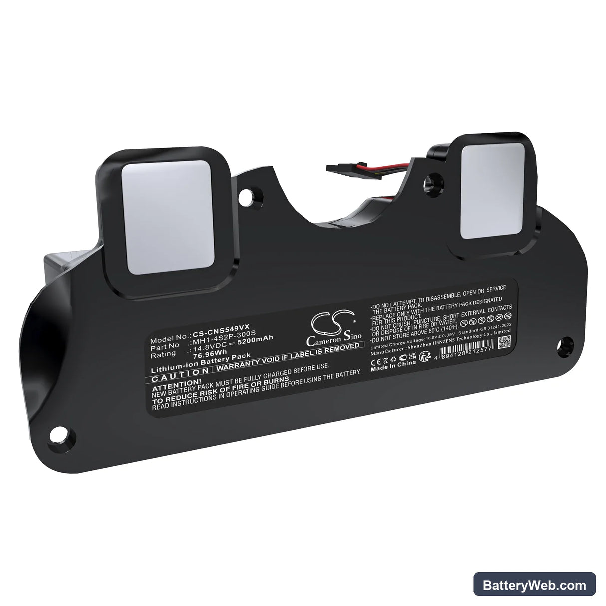 Sencor SRV 9550BK Replacement Battery, 14.8V, 5200mAh, Li-ion 1